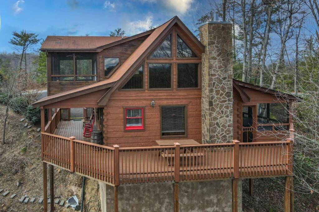 Over The Mountain - Smoky Mountain View Cabin Sevierville Exterior foto